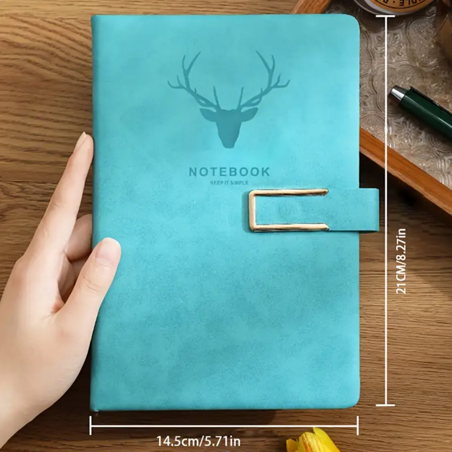

Personalized Retro A5 Leather Notebook Soft Cover, Perfect For Business Meetings, College Life Diary