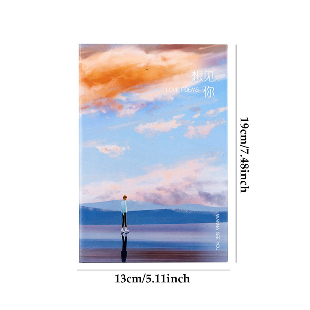 

Pu Cover I Want To See You Color Page Notebook 224 Pages Thickened Forest Paper Student Creative