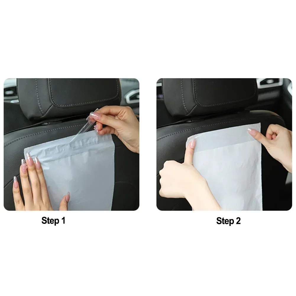 

100Pcs Self-Adhesive Car Garbage Bag Biodegradable Trash Rubbish Holder Storage Bag For Auto Vehicle
