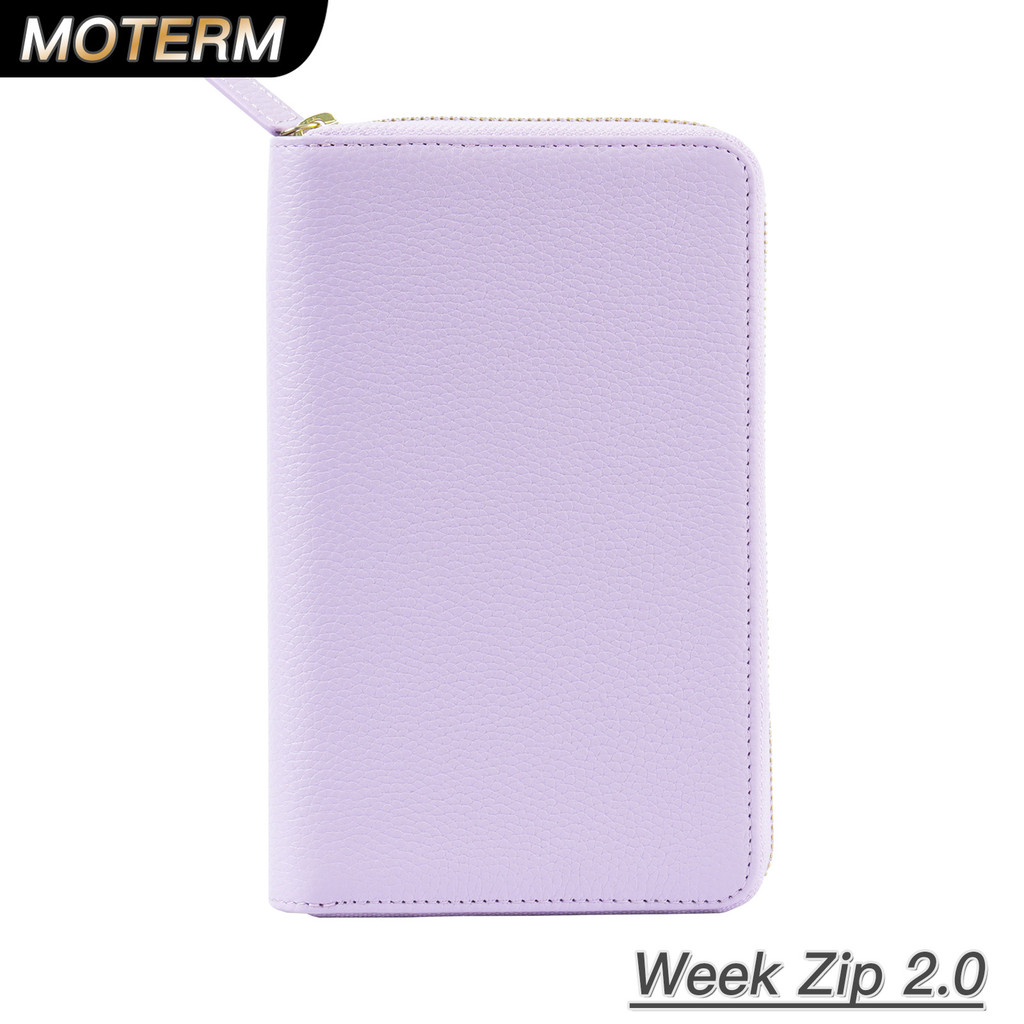 

Moterm Zip Weeks 2.0 Cover For Hobo Weeks Notebook Genuine Pebbled Grain Cowhide Wider Zippered