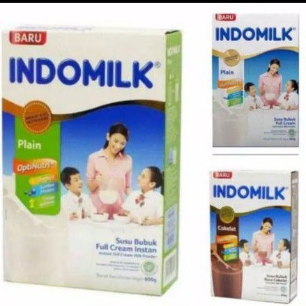 

Indomilk susu bubuk full cream plain coklat dan instan 800gram