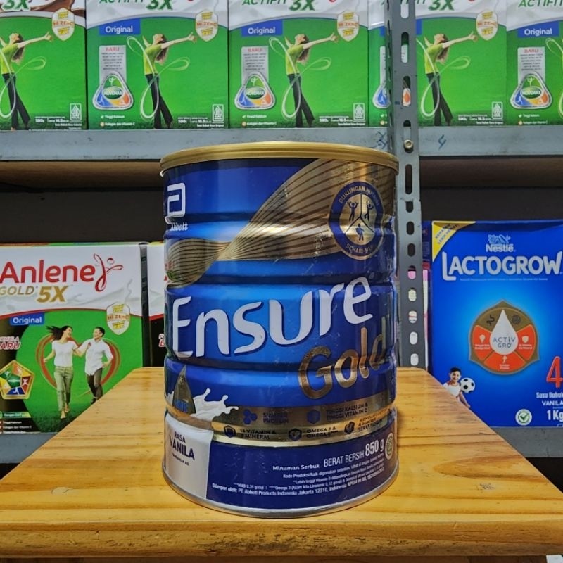 

Ensure Gold Vanila dan Coklat 850gr / 800gr