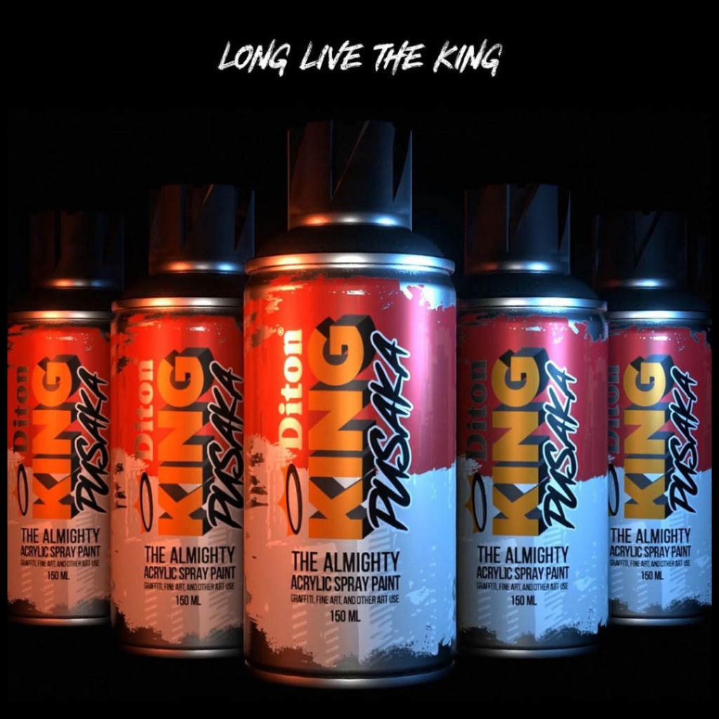 Bararoomkey_ Cat Semprot Graffiti Diton King Pusaka 150Ml