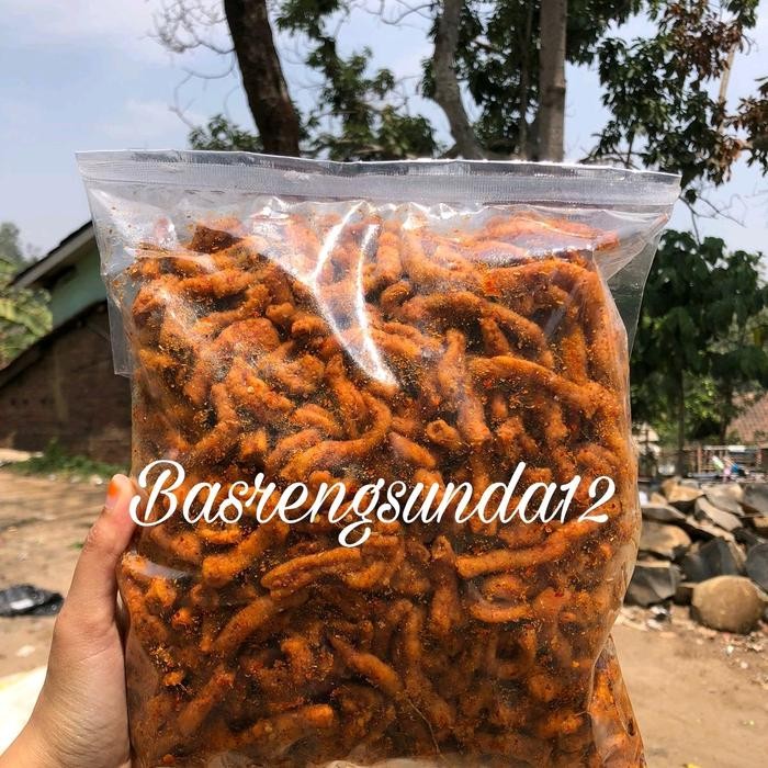 

Kripik usus 1kg / Usus Crispy pedas Daun jeruk Cemilan Makanan Food Snacks Keripik