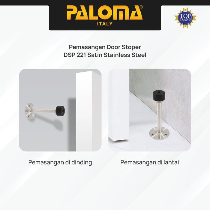 PALOMA Door Stopper ahan Pintu Dinding Karet Door Stop Stoper Wall Rubber gganjal Ganjalan Pintu