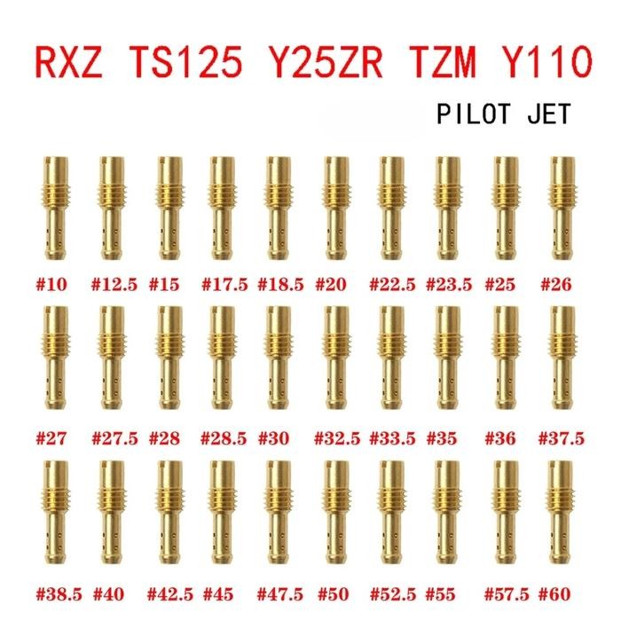 Promo 10 Set Main Pilot Jet Mikuni Vm Tm Vm22 Vm24 Vm26 Vm28 Ninja Satria R Termurah