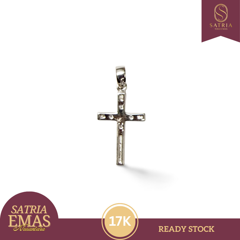 LIONTIN EMAS SALIB SOLITAIRE GOLD 17K Satria Emas Nusantara