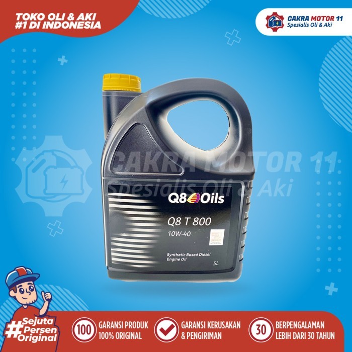 Terlaris Q8 T800 Diesel 10W40 5Lt Oli Diesel Ongkir Termurah
