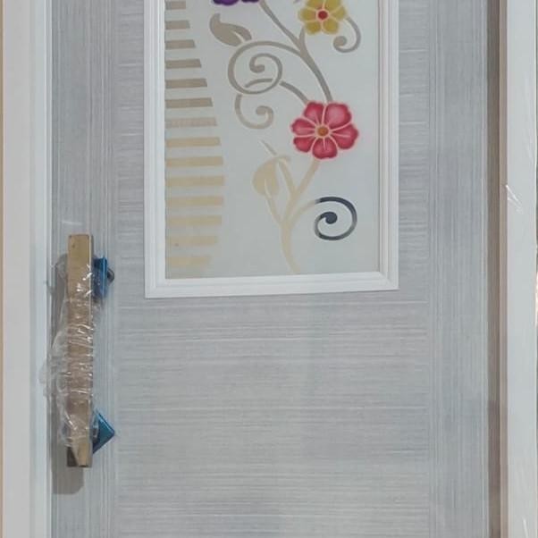 TERBARU, - PINTU PVC KAMAR MANDI MOTIF DAN CERMIN -