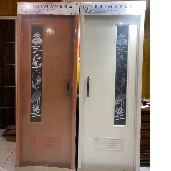 (Langsung Diproses) Pintu Kamar Mandi Kaca Minimalis_Pintu Pvc Kaca Cermin /