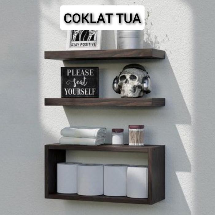 Terlaris Rak Decorasi Kamar Mandi, Rak Ambalan Dinding, Rak Kamar Mandi