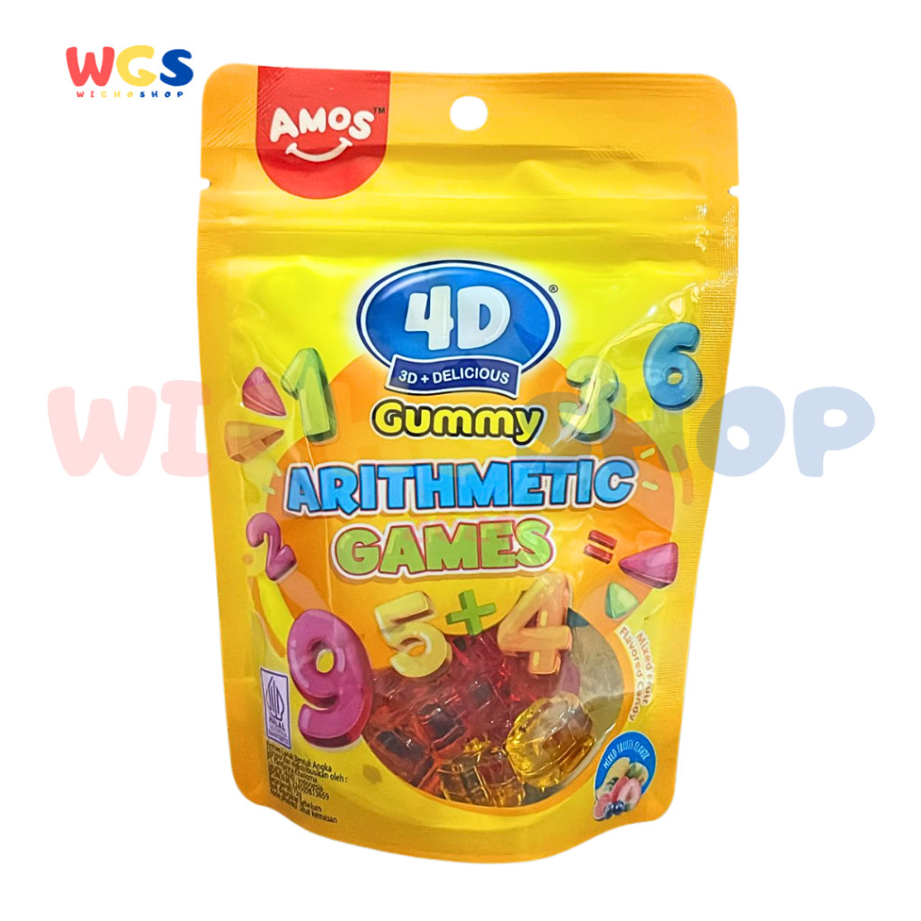 

READYY! AMOS Permen Gummy 4D Arithmetic Games 72g - Camilan Lezat dan Edukatif untuk Anak-Anak