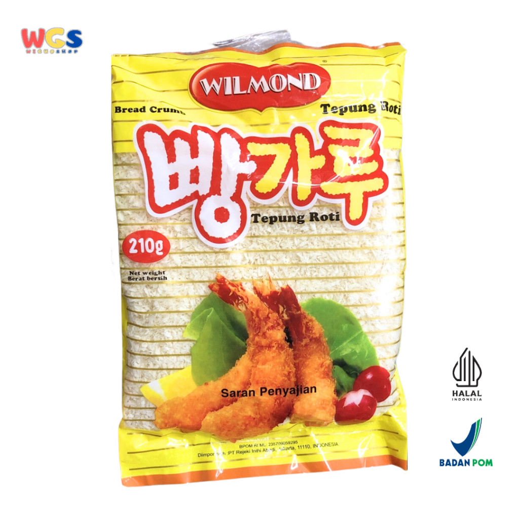 

READYY! Wilmond Tepung Roti Bread Crumbs 210g Tepung Panir Krispi untuk Gorengan, Tempura, Nugget