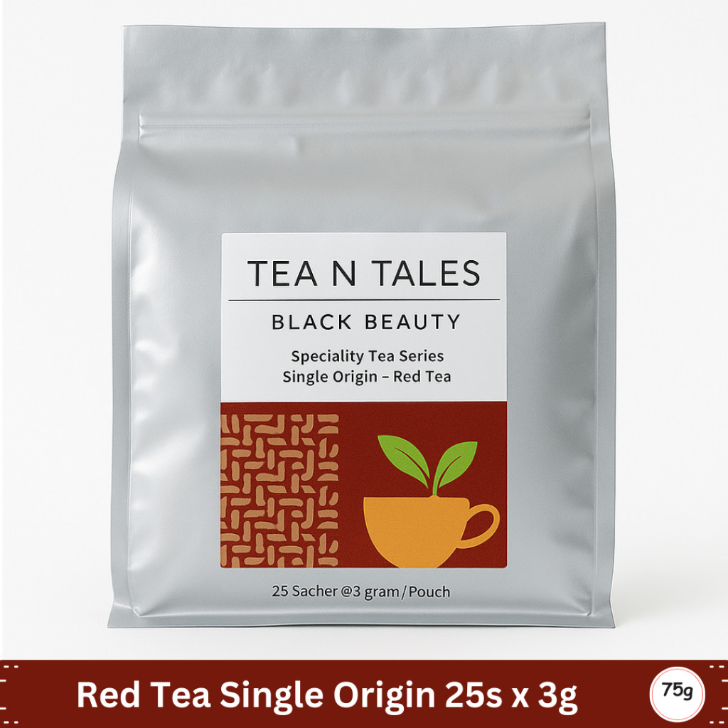 

READYY! Tea N Tales Black Beauty Red Tea Single Origin (25 Sachet x 3g) Teh Premium Rasa Kuat &