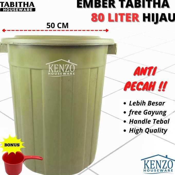 Ember 80 Liter Plastik / Gentong bak air mandi / tong air Plastik Cuci