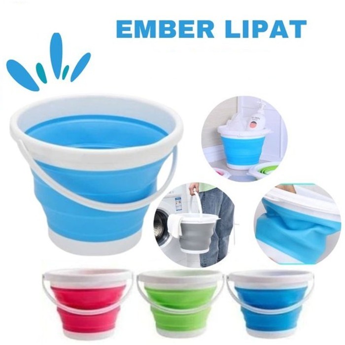 Baskom Ember Lipat Portable Bucket Camping Mancing