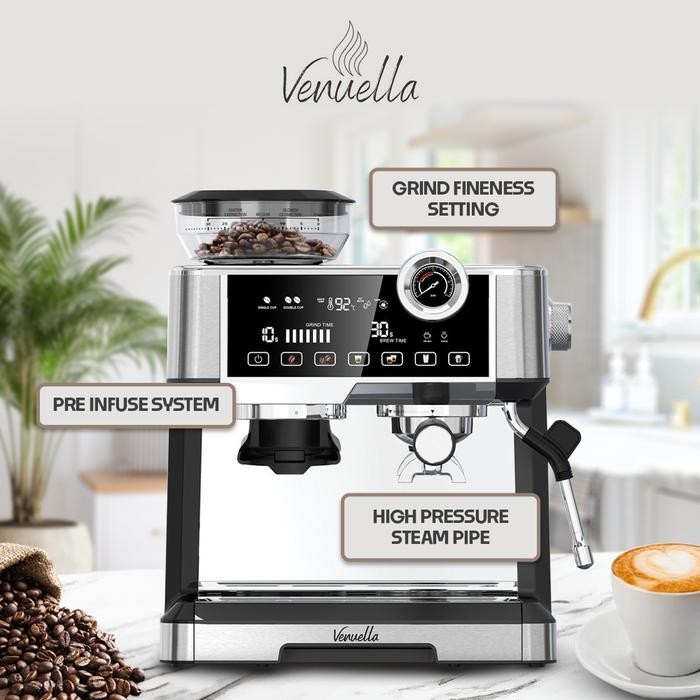 TERLARIS Mesin Kopi Espresso Semi Commercial Dominico 1 - Venuella Double Boiler Espresso Machine