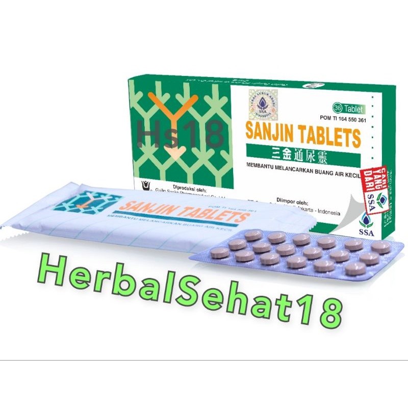 

Sanjin Tablet 36 Tablet PT. Saras Subur Abadi - Infeksi Saluran Kencing / Radang [PREMIUM]