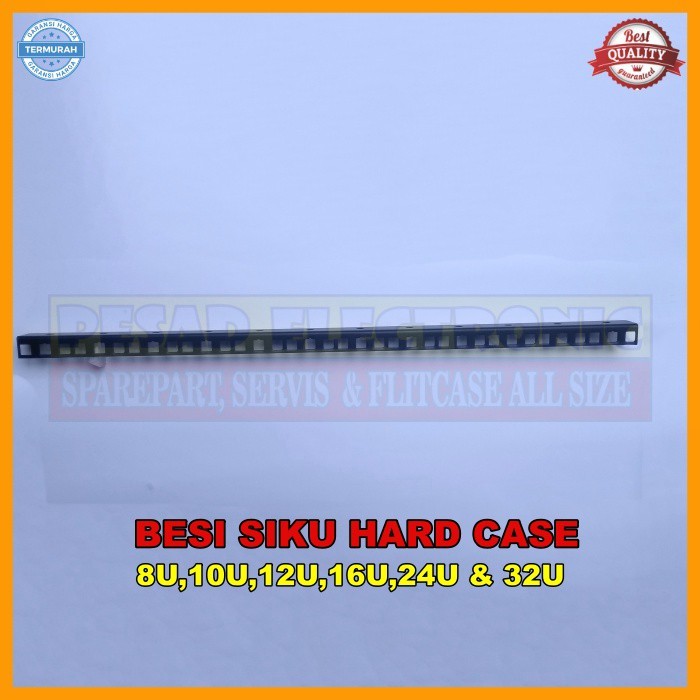 RB2233 Besi lis Siku Lubang rak hardcase 8U,10U,12U,16U,24,32