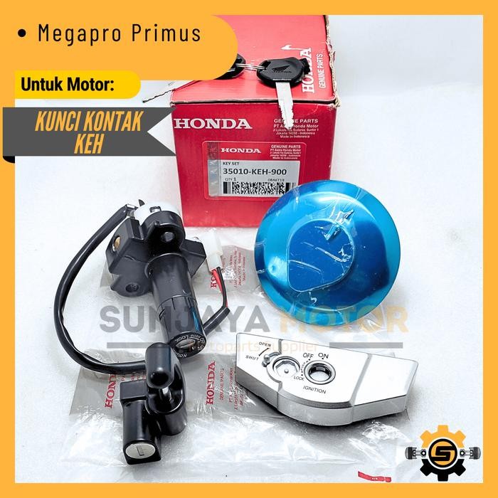 PREMIUM Keyset Original Honda KEH Kunci Kontak Megapro Primus Mega Pro Advance Konci Motor 1 Set Key