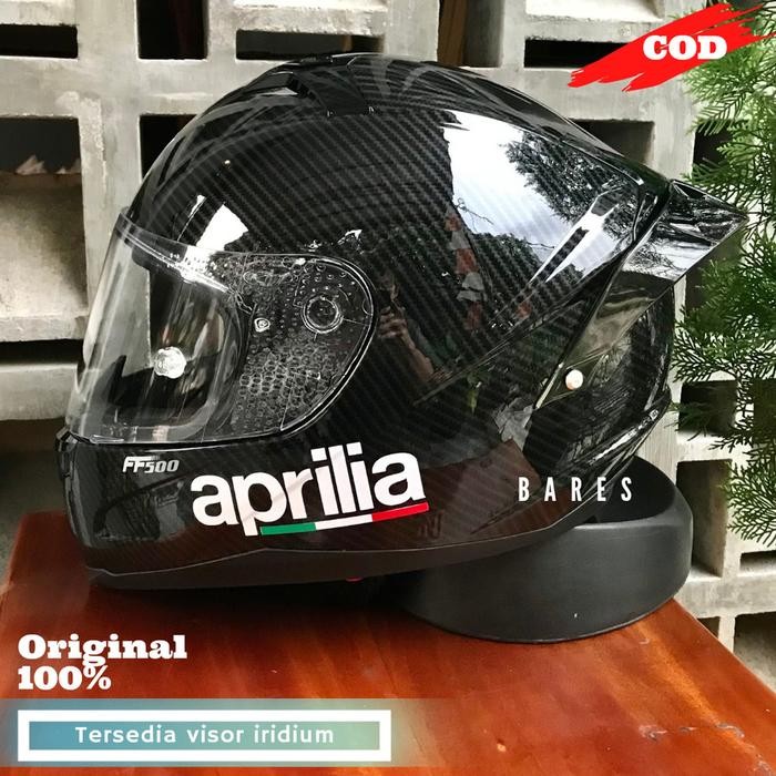 PREMIUM Helm Rsv Ff500 Carbon Glossy Paket Ganteng Aprilia Full Face