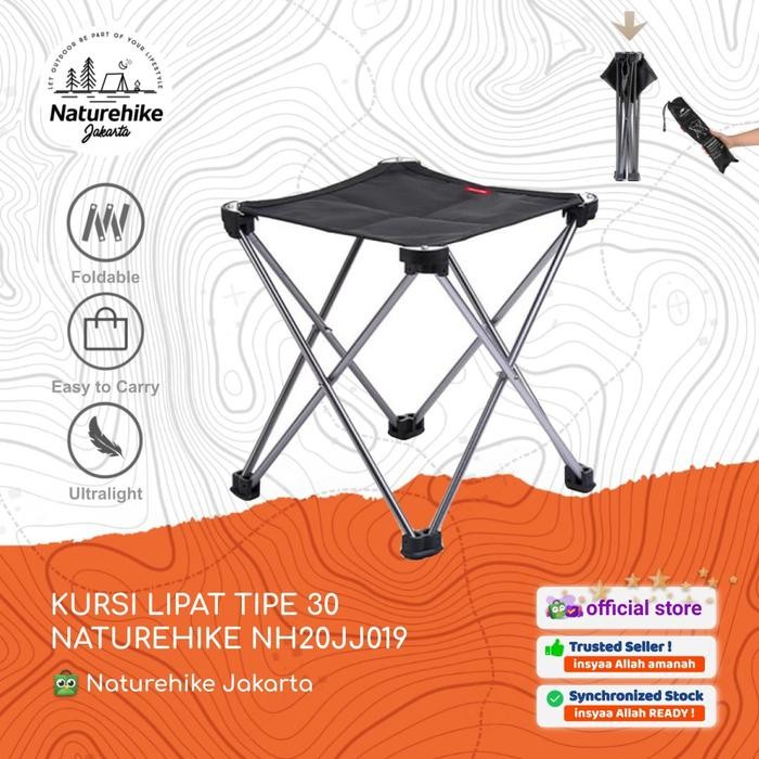 PREMIUM KURSI LIPAT NATUREHIKE NH20JJ019 TIPE 30 PORTABLE CAMPING OUTDOOR