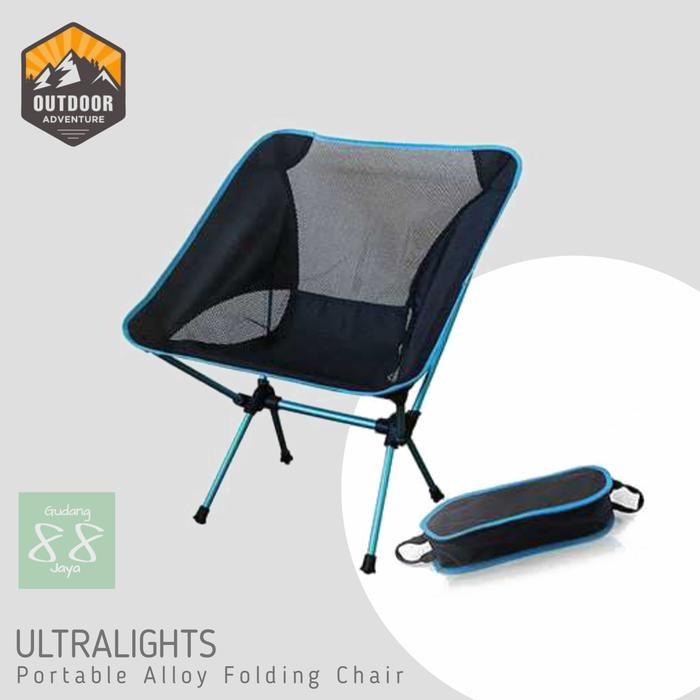PREMIUM Kursi Lipat Outdoor Camping Alloy Kokoh sekelas Naturehike Eiger Rei