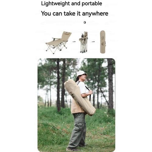 PREMIUM KURSI LIPAT SANTAI VELBED PORTABLE CAMPING OUTDOOR NATUREHIKE CNK2350JJ011