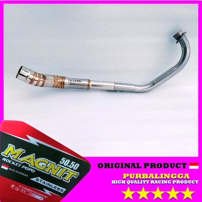 PREMIUM Pipa leher knalpot Satria Fu carbu full stainless Fu pnp ori lama old