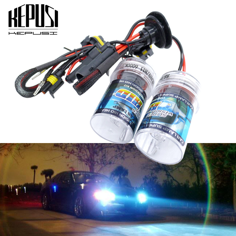 2 Buah H1 H3 H7 H8 H11 Hb3 9005 Hb4 9006 35W Bohlam Xenon Hid Lampu Depan Mobil Lampu Kabut Merah Mu