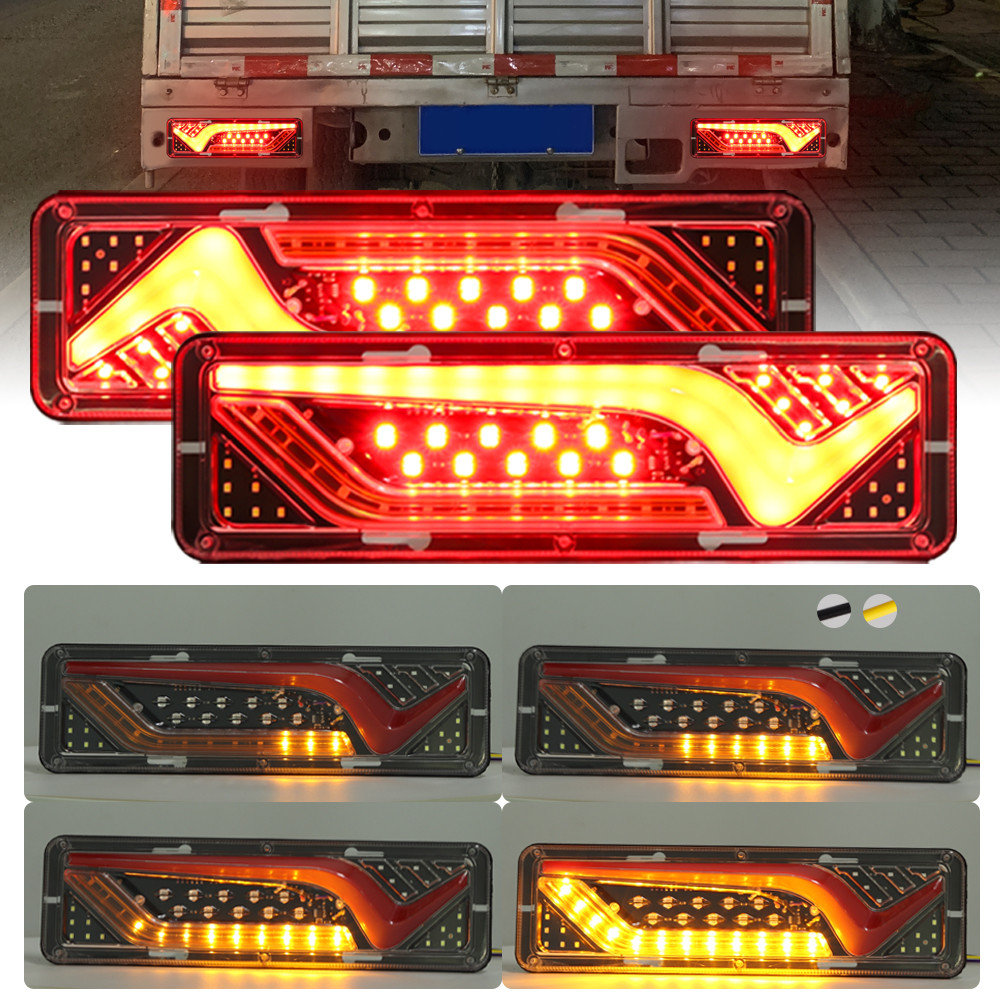 Lampu Belakang Truk Trailer Mobil Lampu Belakang LED Mobil Lampu Belakang Sinyal Belok Lari Bagian L