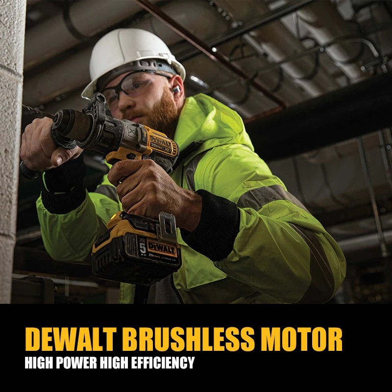 DEWALT DCD996 Kit Brushless Cordless 3-Speed 1/2in Hammer Drill Driver 20V Lithium Power Tools 2000R