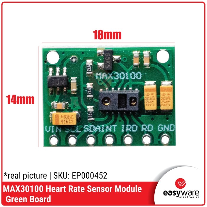 RB2233 MAX30100 Sensor Detak Jantung Dengan LED IR Dan Merah