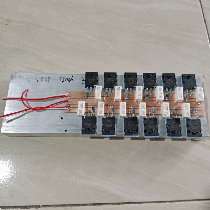 RB2233 pendingin 30 cm plus final 6 set transistor toshiba 1943/5200 ori japan