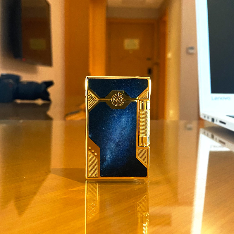 Klasik Vintage Ringan Ping Suara Semua Kuningan Buatan Tangan Tahan Angin Ringan Pria Hadiah D Logo 