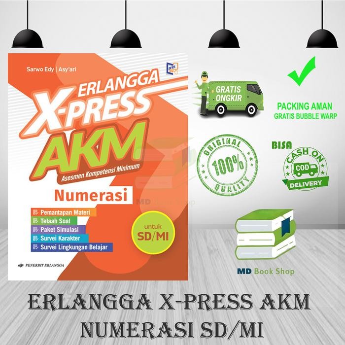 

BEST SELLER ERLANGGA X-PRESS AKM SD/MI NUMERASI - SARWO EDY -ERLANGGA