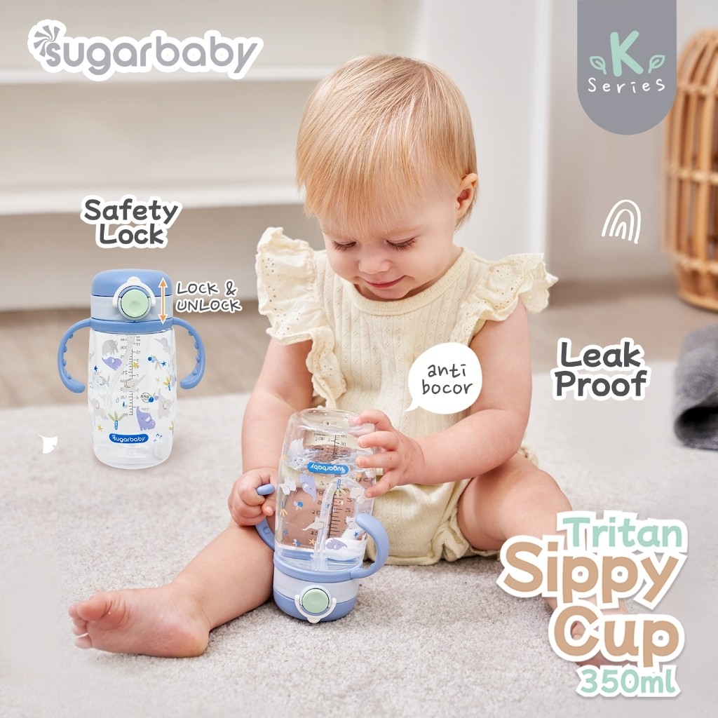 Sugar Baby Tritan Sippy Cup K Series 350ml - botol minum