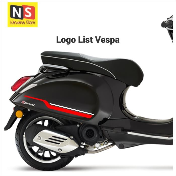 Stiker List Vespa - Cutting Stiker Strip Vespa Matic - Sprint Primavera Motorcycle