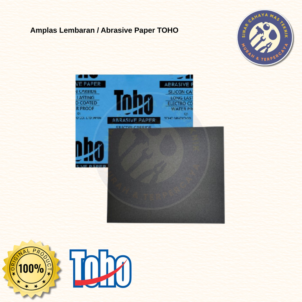 Toho Amplas Lembaran / Abrasive Paper /Amplas Gosok