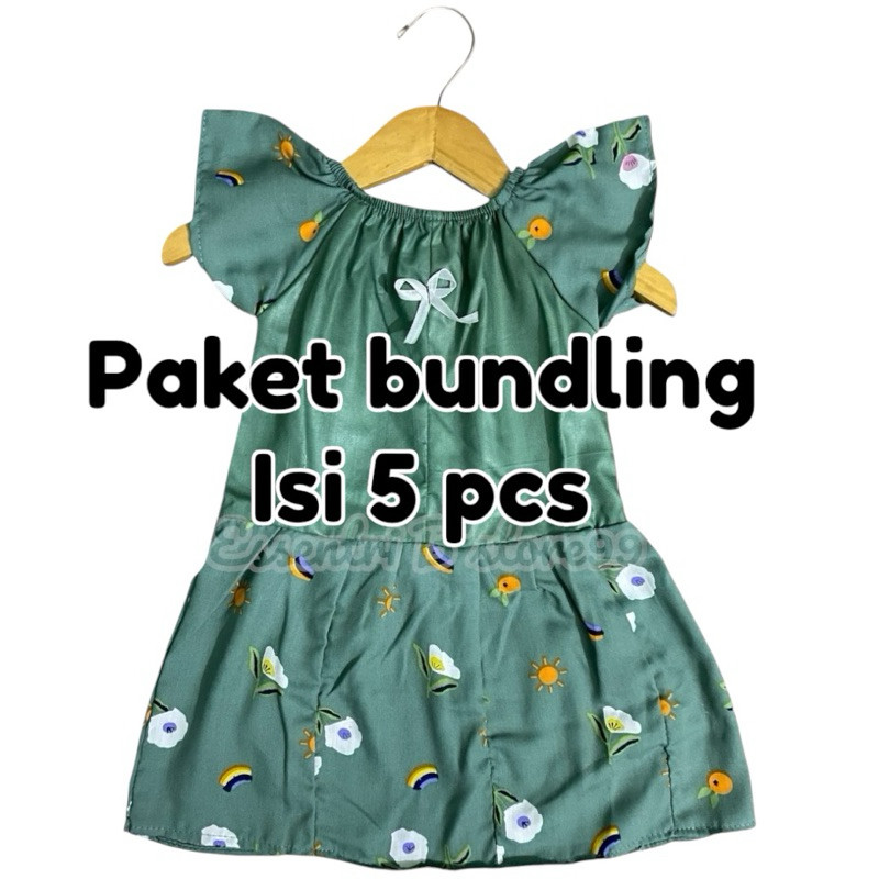 CUCI GUDANG Daster balita ISI 5 PCS Daster bayi / Dress bayi / Daster anak / Dress anak / pakaian
