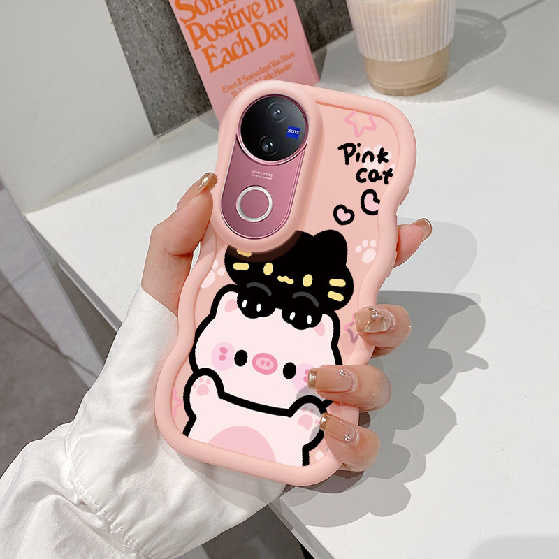 Casing Untuk VIVO V50 5G V50E 5G Case Casing HP Kesing babi grafiti Softcase pelindung silikon cangk