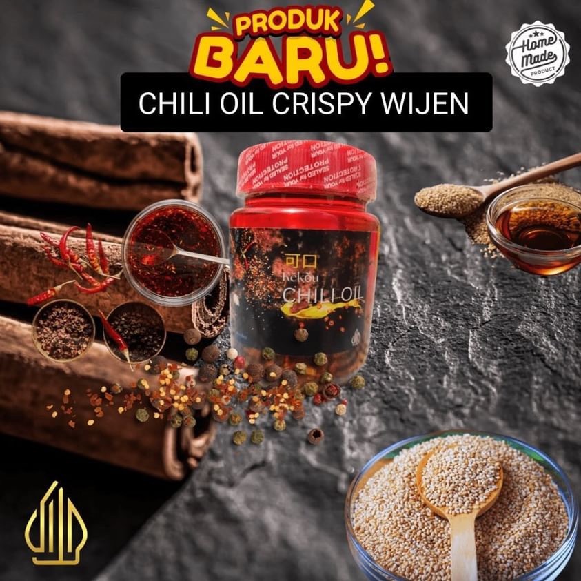 

SANS CHILI OIL CRISPY WIJEN/ SZECHUAN CHILI OIL PEDAS / CHiLI OIL TERLARIS 200 ml
