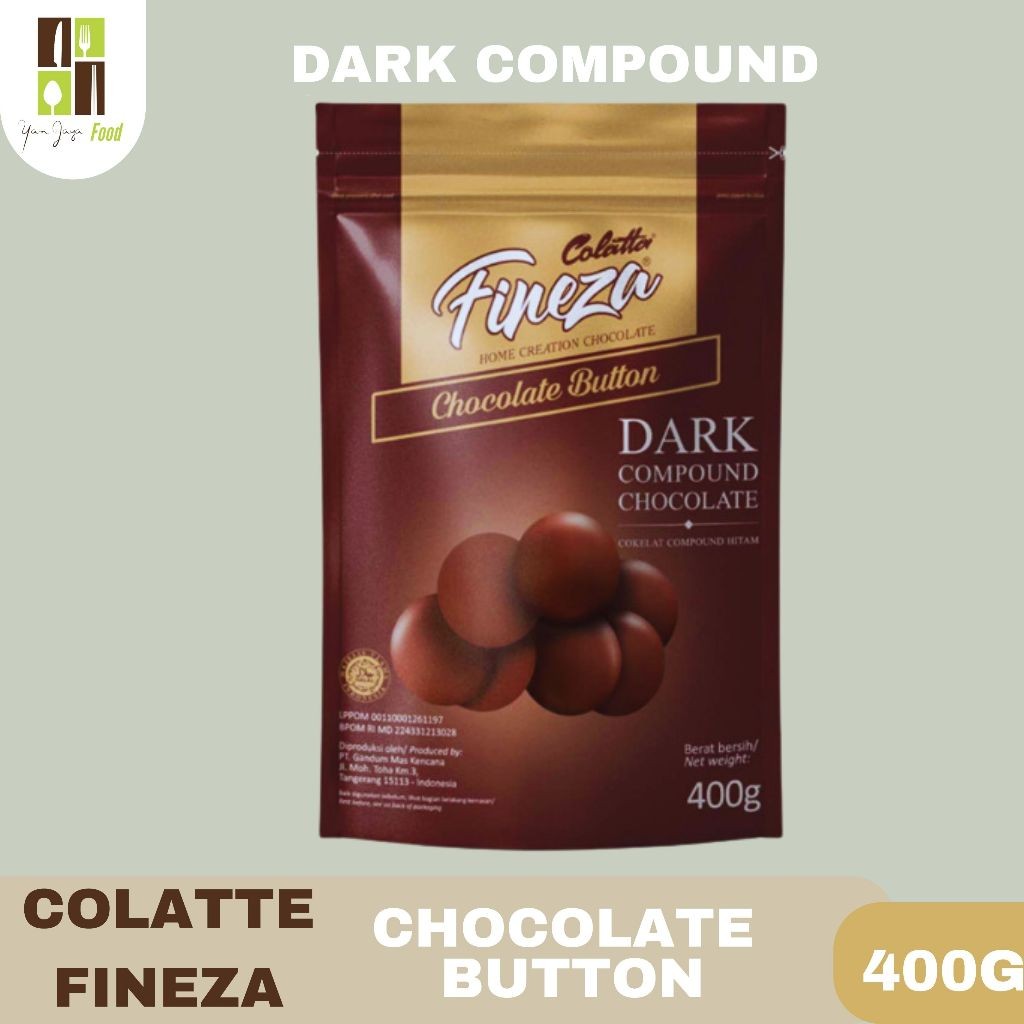 

SANS Colatta Fineza Dark Compound / Chocolate Button / Coklat Hitam Leleh 400g