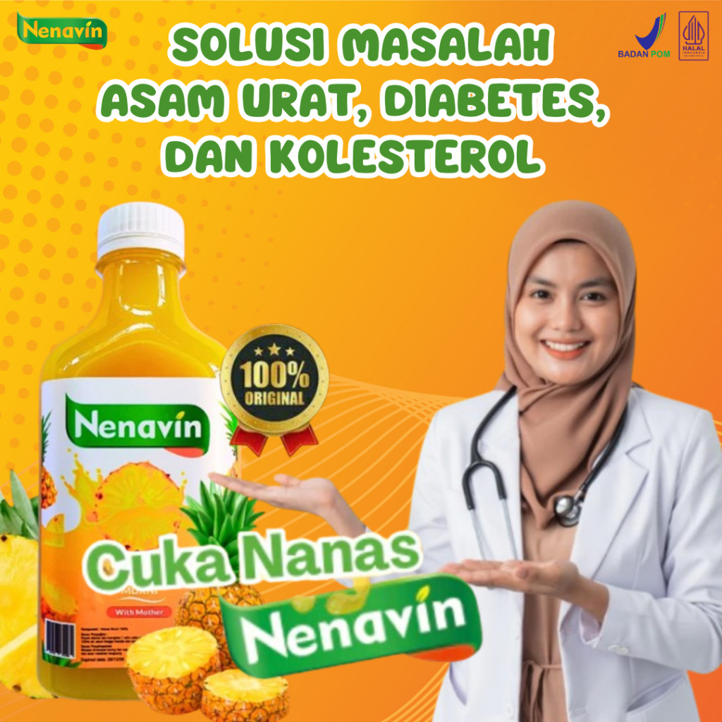

NENAVIN PAKET 1 BOTOL - CUKA NANAS SOLUSI TEPAT MASALAH ASAM URAT KOLESTEROL DIABETES GULA DARAH