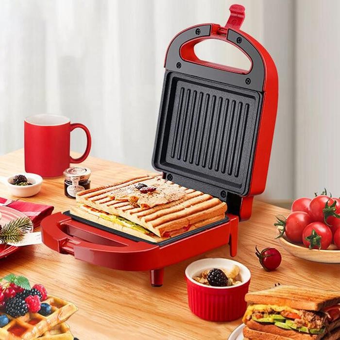 Hadiah Gratispemanggang Roti Toaster Panggangan Roti Bakar Listrik Alat Panggang Roti Sandwich Maker