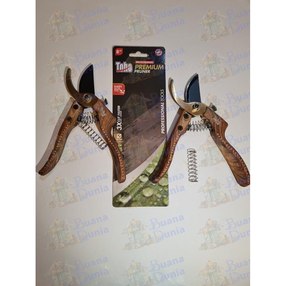Gunting Dahan TOHO Premium Pruner Black 8 Inch Gunting Tanaman Kode 1114