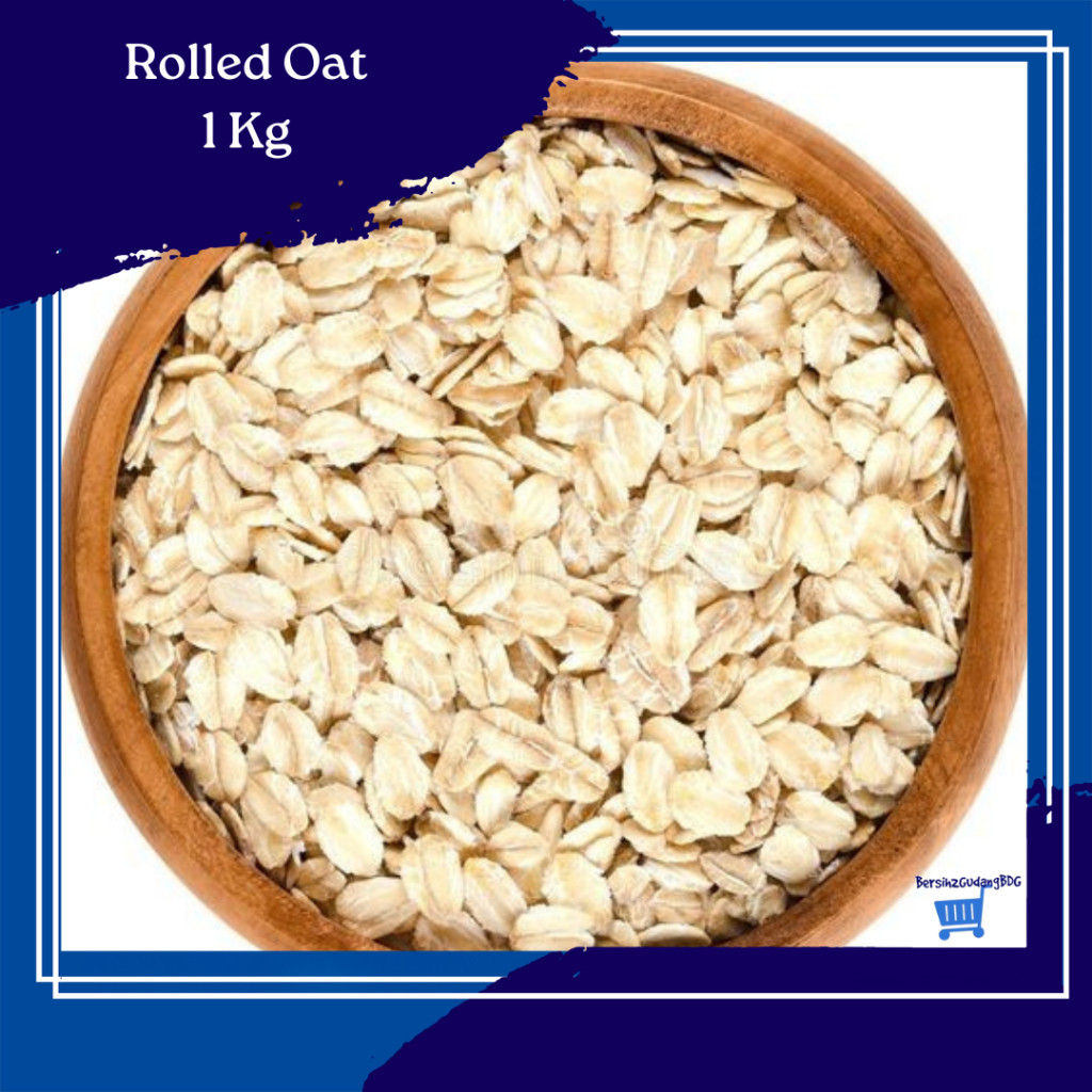 

RATU 1 Kg Rolled Oats / Oatmeal Rolled Oat 1 Organik / Gandum Kasar Oat 1kg Sereal Sarapan