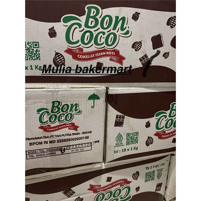 

RATU SELAI COKLAT BON COCO (1 DUS ) isi 18 pak x 1 kg 1 KARTON