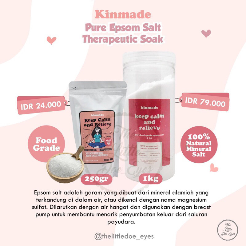 

RATU Kinmade Epsom Salt Garam Epsom 250gr / 1kg