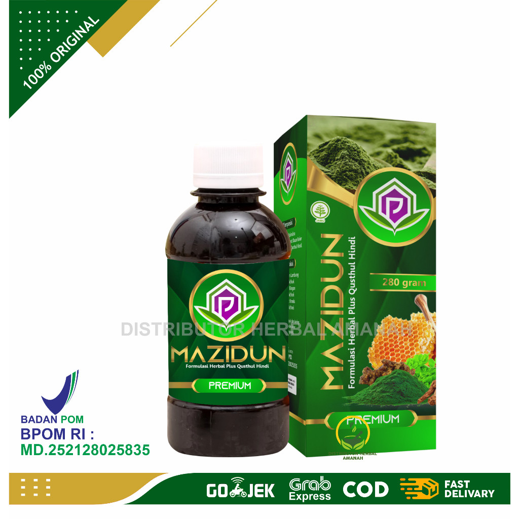 

RATU Mazidun Madu Herbal Lambung, gerd, maag Plus Qusthul Hindi 280 gr